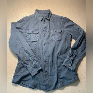 John varvatos men’s size large blue button down